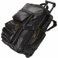 22" Genuine Leather Trolley Bag/Backpack